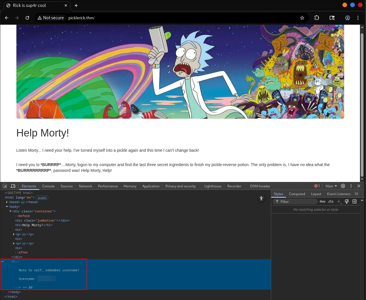 TryHackMe - Machine - Pickle Rick v2