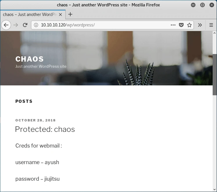 HTB Chaos Writeup